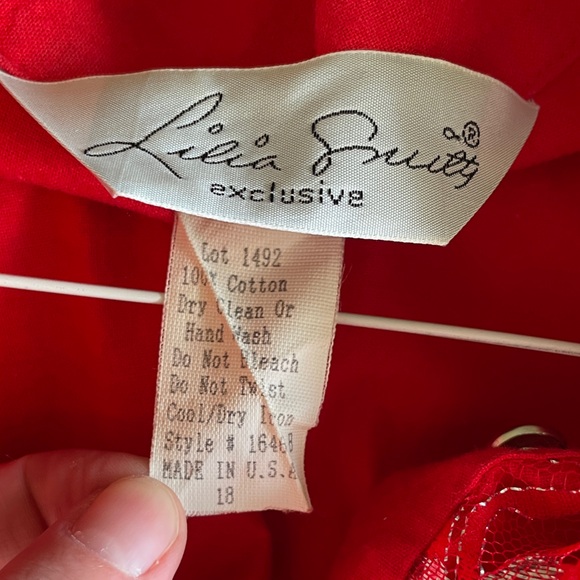 Vintage Lilia Smitty red cowgirl/western dress - Picture 3 of 3